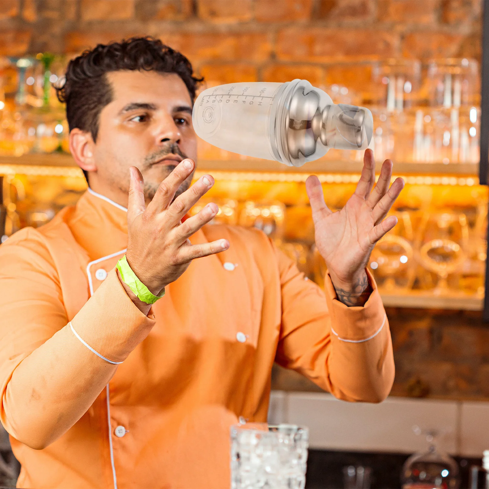 

Cocktail Shaker Lid Stainless Steel Spill Proof Replacement Cover for Shaker Cups Juice Bottles Travel Outdoor Bar Use