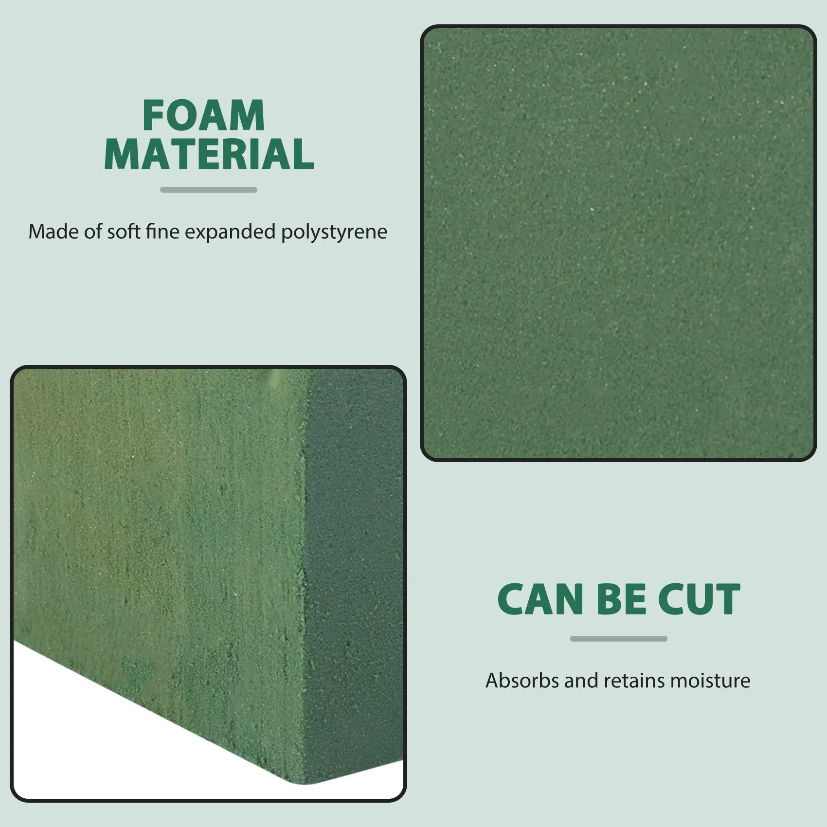 

Флористические пенопластовые блоки A36T-6PCS для упаковки и оформления цветов, принадлежности для флористов, для искусственных цветов и декора растений