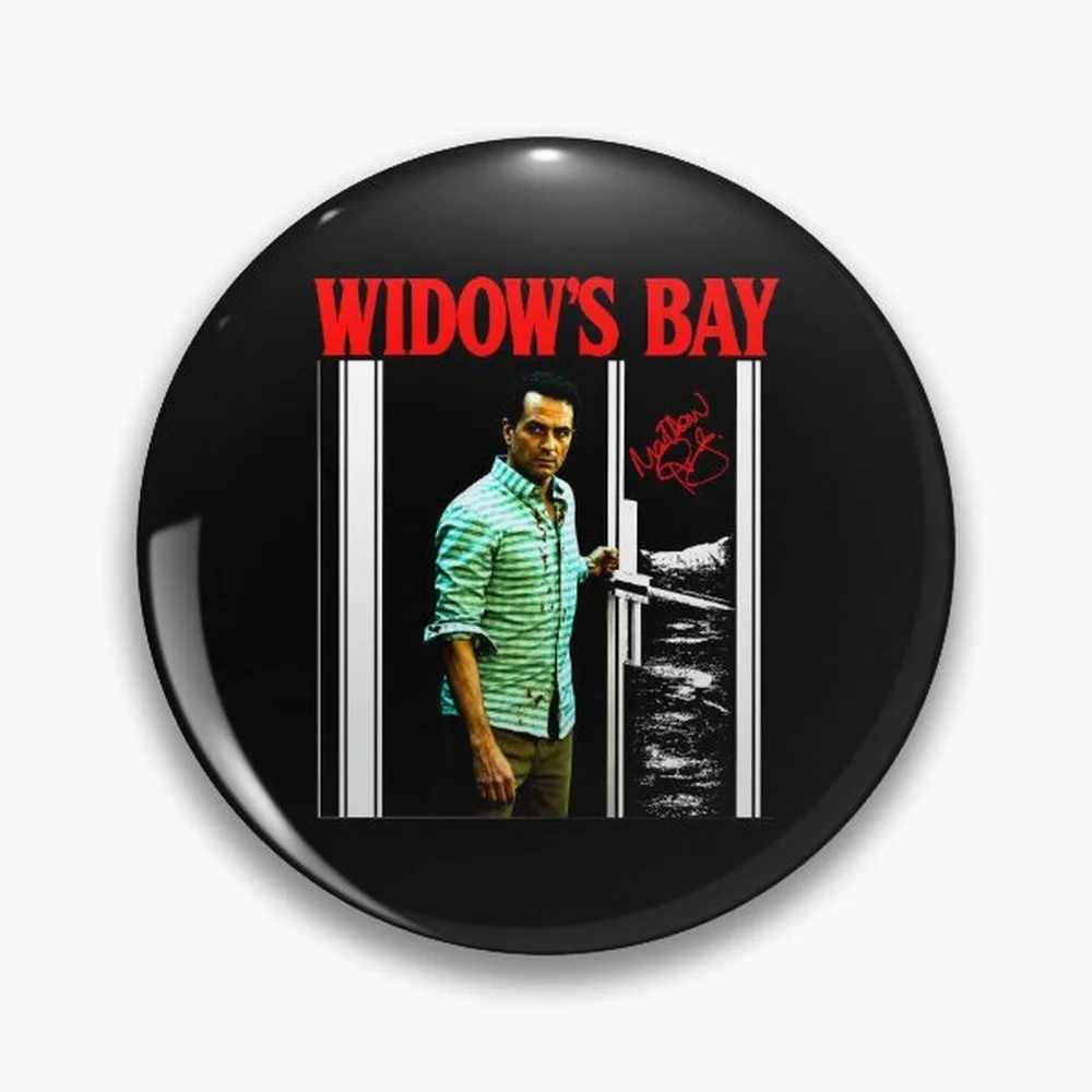 Greetings From Widow's Bay - Widow's Bay Pin Holographic Star Heart Pin Brooches Laminated Button Fashion Accessory
