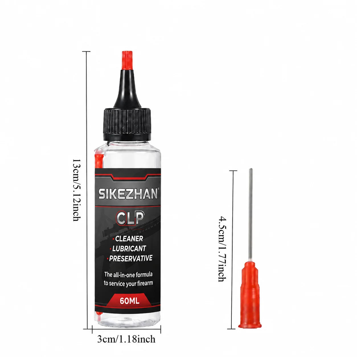 SIKEZHAN Waffenöl CLP 60ml Fortschrittlicher Reiniger und Schmiermittel mit Präzisionsapplikator für die Wartung von Gewehren, Pistolen und Schrotflinten – Detail 6