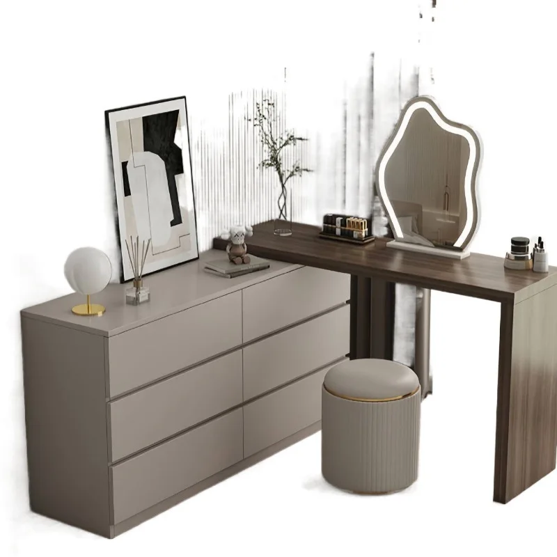 

Dresser, dressing table, bedroom, modern, simple, chest, integrated, small apartment