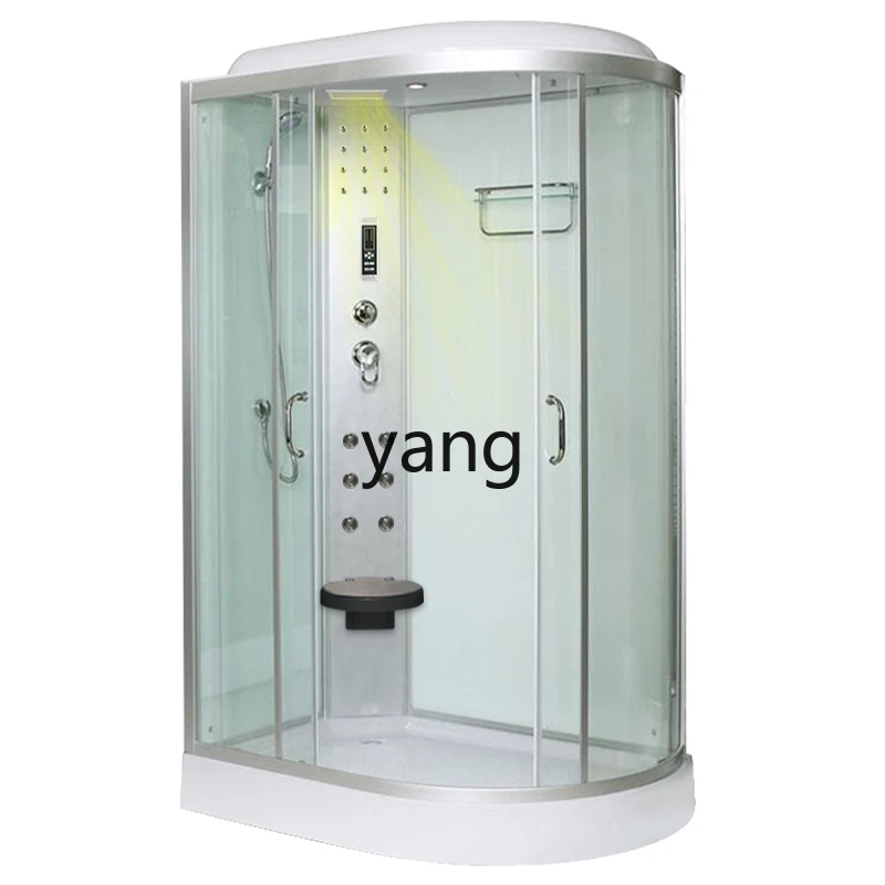 Yjq integral shower room integral closed integrated tempered glass bath room upstairs