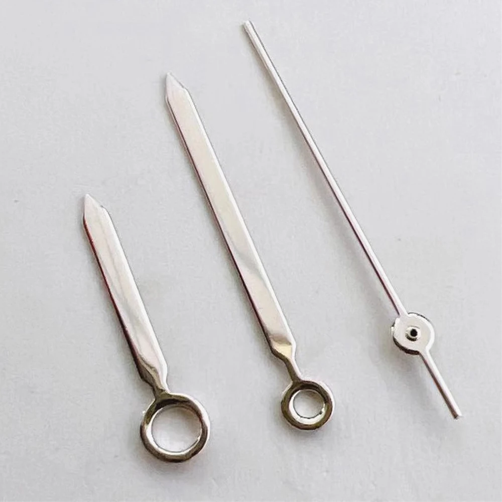 NH35 Hands Silver Simple Polished No Luminous Pointer for NH35 NH36 4R 7S Movement 8mm 12.5mm 13mm Watch Hands Accessories