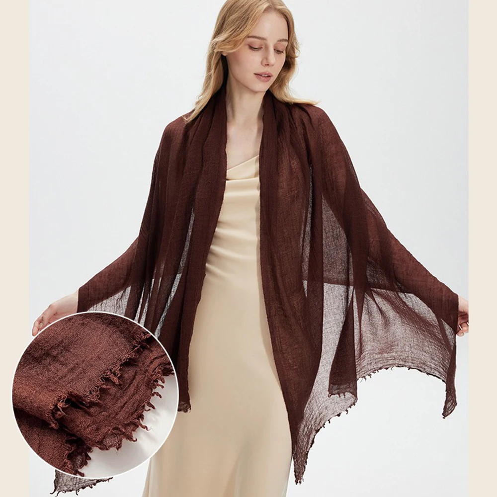 Large Size 180*90cm Wool Scarf For Women Pure Color Scarf Simple Sunscreen Shawl Travel Outdoor Hijab Shawl Headscarf