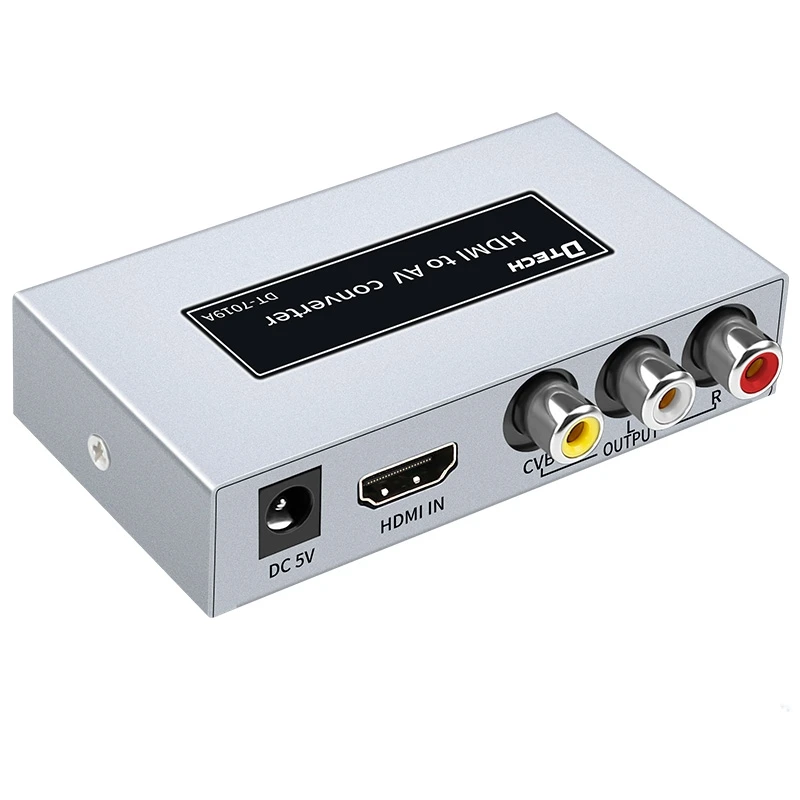 DTECH DT-7019A(MS) HDMI إلى AV محول 1080P HDMI2AV HDTV محول الصوت للتلفزيون صندوق ذكي الكمبيوتر المحمول #2