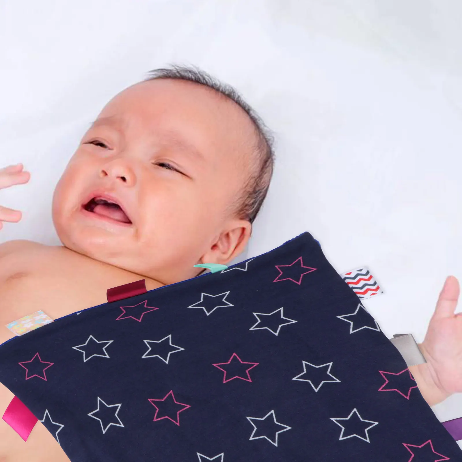 Soothing Towel Baby Comforting Infant Handkerchief Pacify Colorful Smoothing Newborn