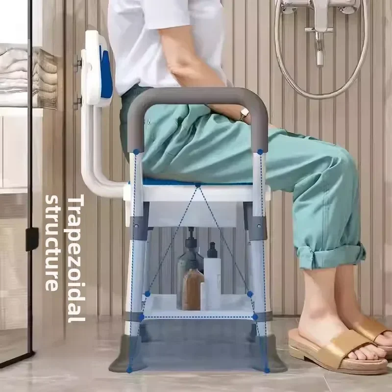 Multi-functional Solid Bath special chair collapsible toilet bathroom bath bench shower non-slip bath chair