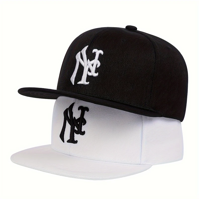 Unisex NY Letter Embroidery Hip-hop Hats Spring Autumn Outdoor Adjustable Casual Baseball Caps Sunscreen Hat