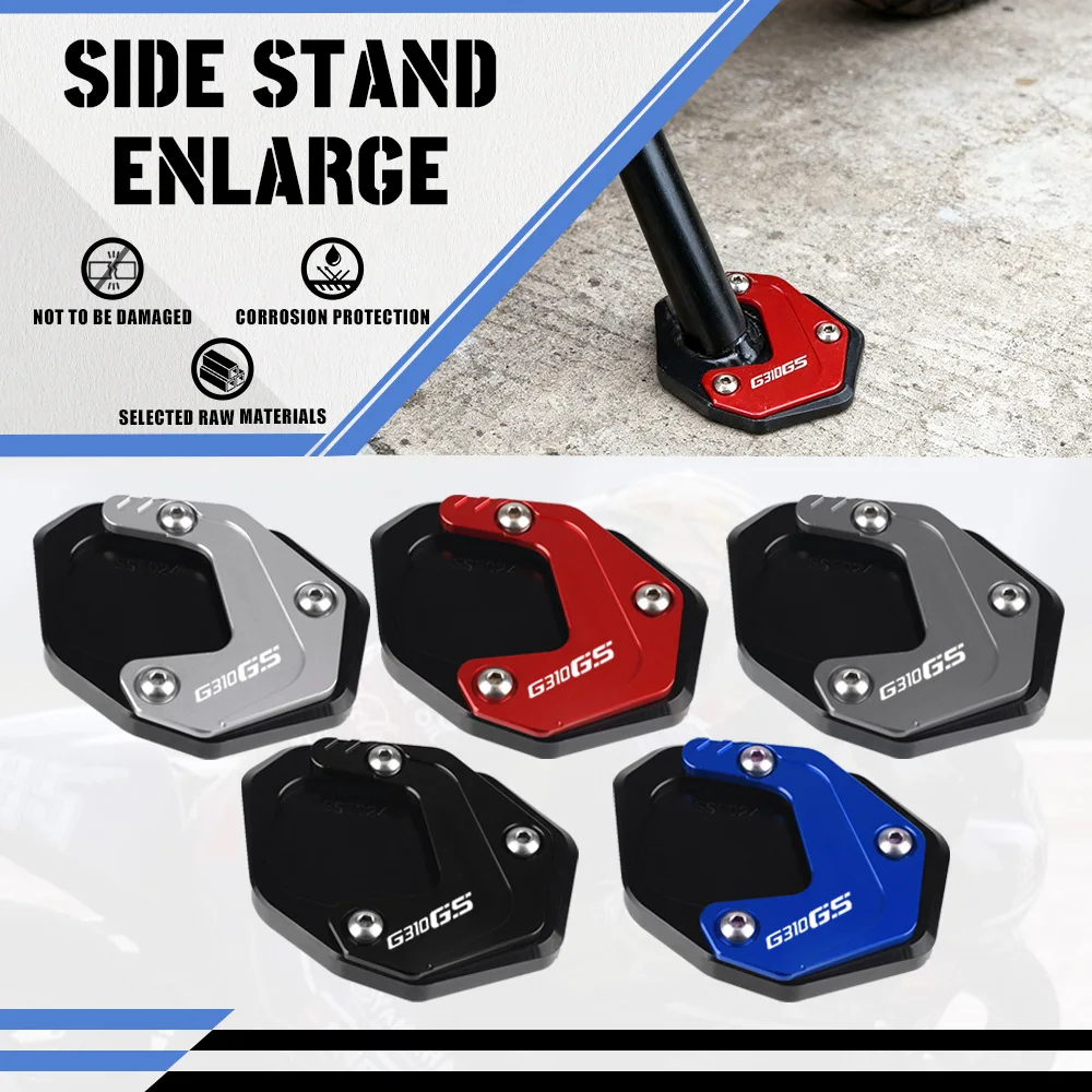 

For BMW G310GS G 310 GS 2019 2020 2021 2022 2023 Motorcycle Accessories Kickstand Foot Side Stand Extension Pad Support Plate