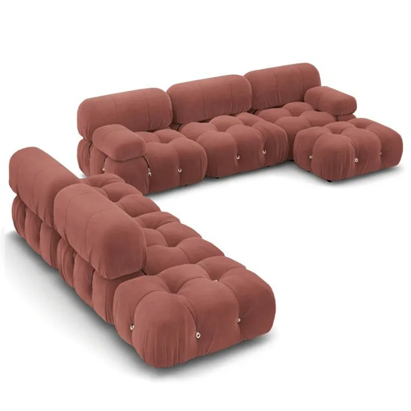 

ins wind fabric module sofa living room free leisure combination integrated compression sponge sofa