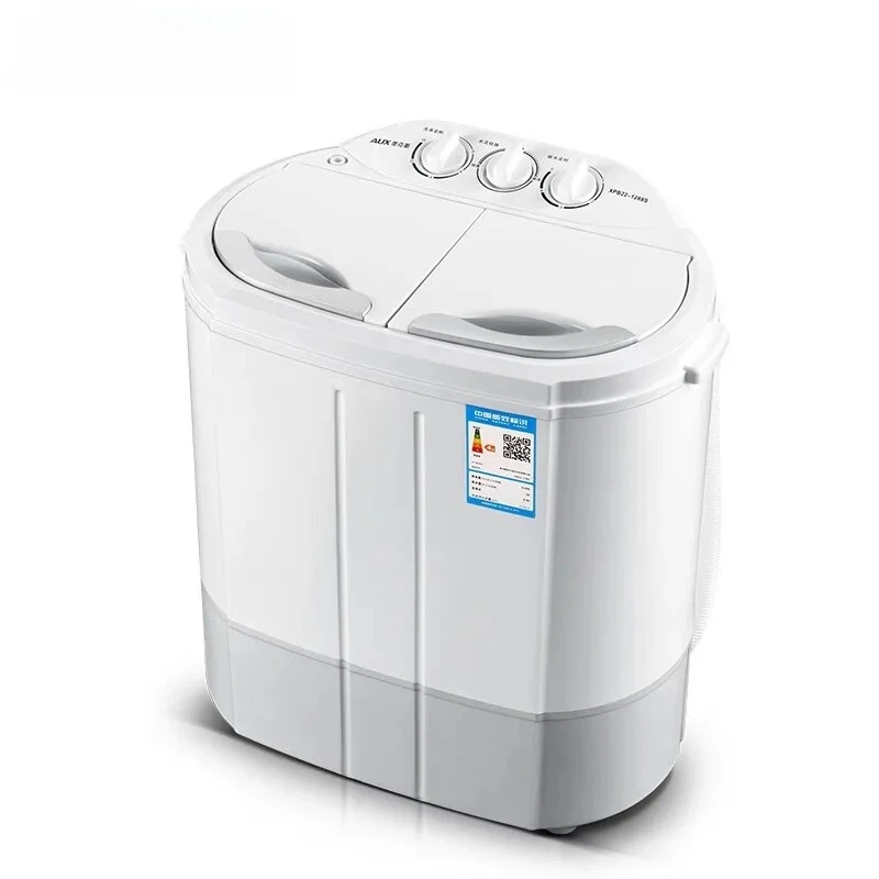 غسالة صغيرة شبه أوتوماتيكية دلو مزدوج 4.2 كجم للأطفال الصغار والأطفال، غسيل يدوي بيونيك 1800 دورة في الدقيقة