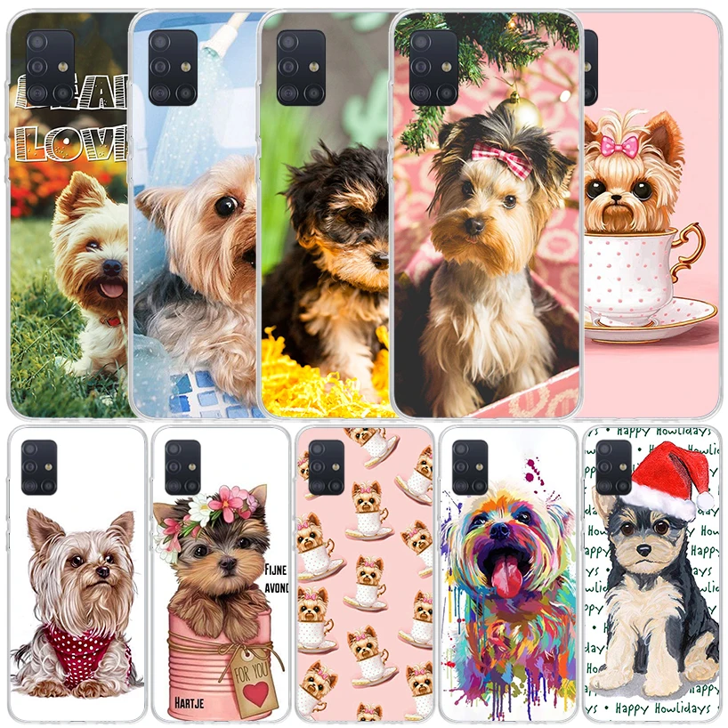 Yorkshire Terrier Dog Puppy Phone Case For Samsung Galaxy A51 A50S A41 A40 A31 A30S A21S A20S A20E A11 A10S A71 A70 A6 A7 A8 A9