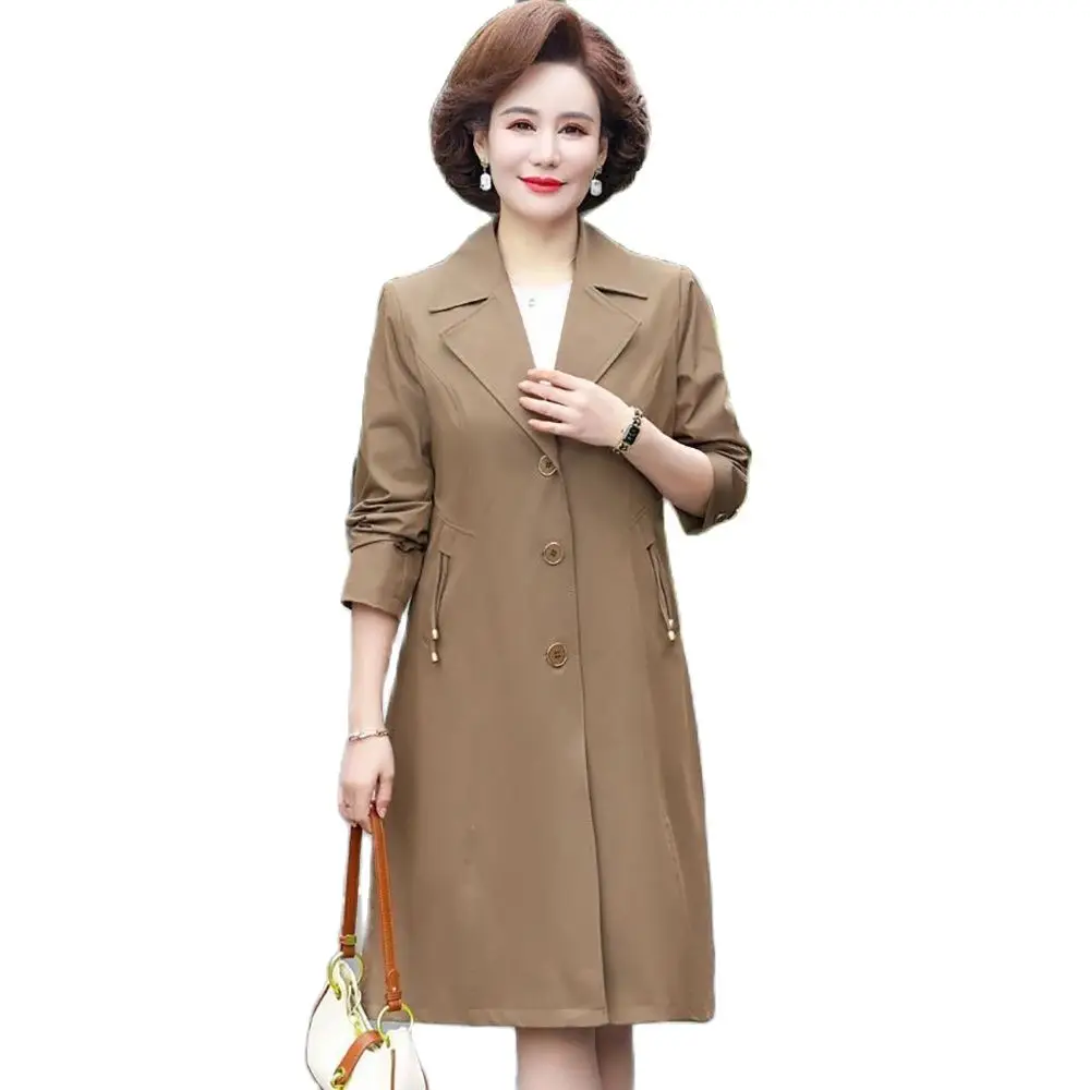 

Lovepeapomelo Coat Traf Regular Slim Polyester Solid Full Senior Trench Windbreaker Wholesale