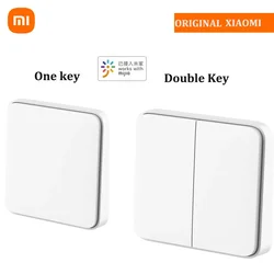 Xiaomi Mijia Smart Wall Switch Single Double Key Works with BLE Mesh Gateway Intelligent Linkage Remote Control Mi Smart Home