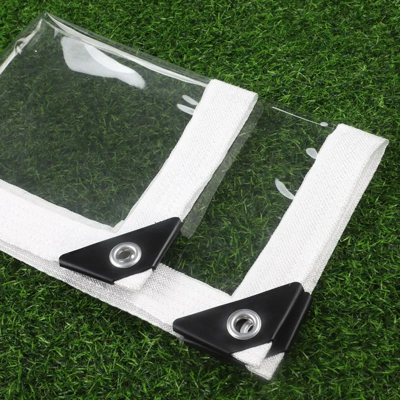 0.55mm 99.9% Transparent PVC Tarpaulin Camping Waterproof Cloth Plant Cover Cloth Outdoor Tarpaulin