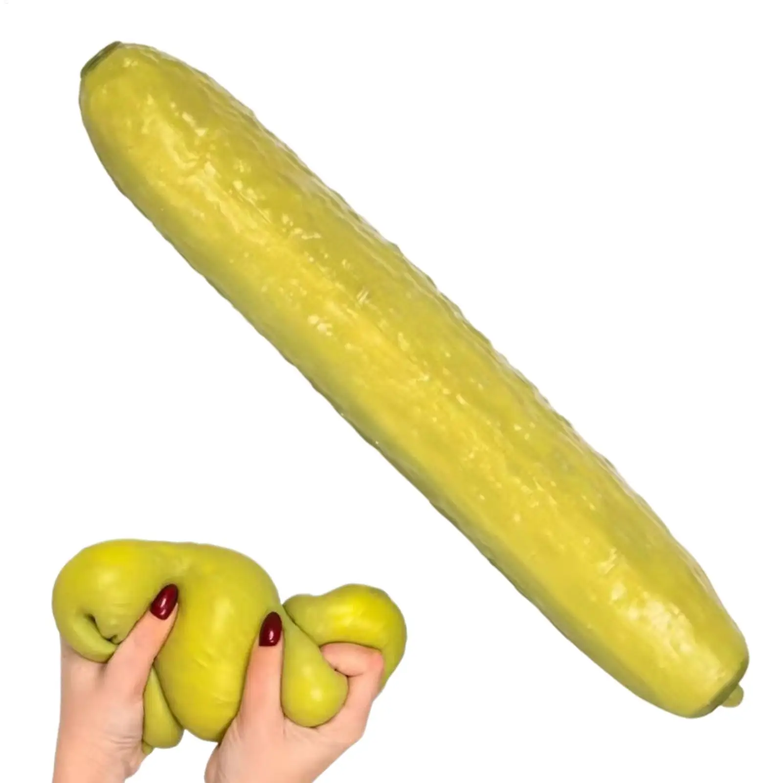 Cucumber Shape Kid Squeeze Toys Pickled Slow Rising Game Soft Cucumber Sensory Squeeze Gifts For Teen Student Kids Office Home
