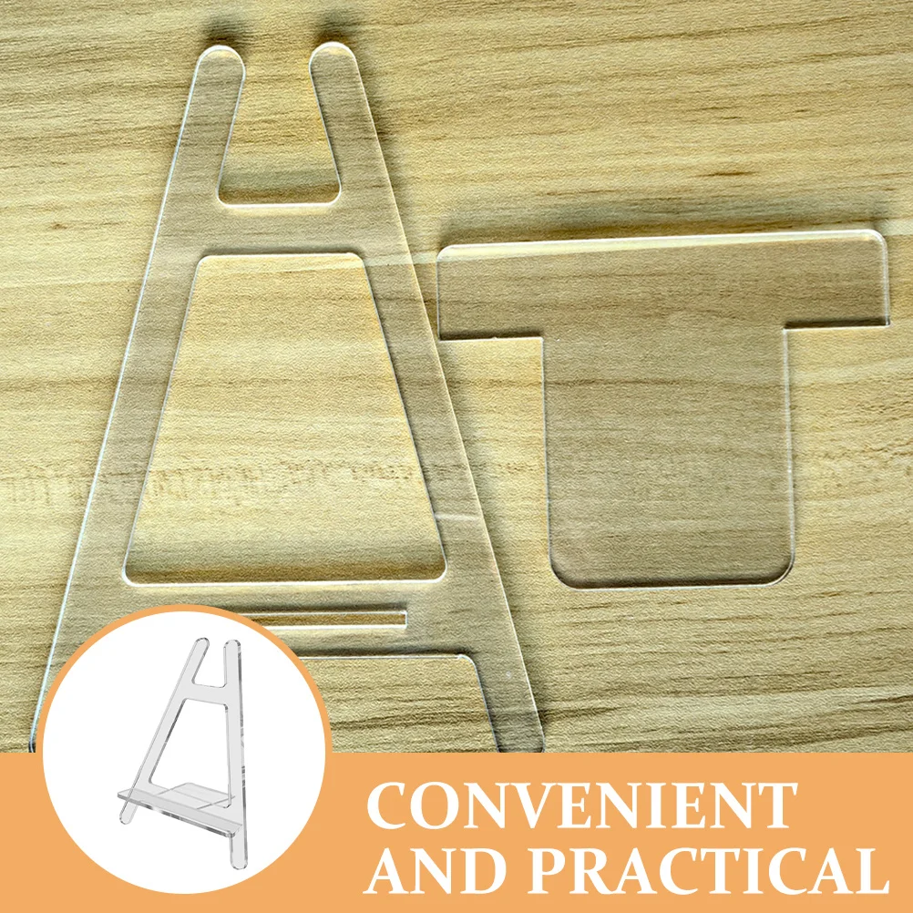 

Acrylic Plate Stand Mobile Phone Display Holder Lightweight Durable Display Rack for Desk Photo Frame Small Collection