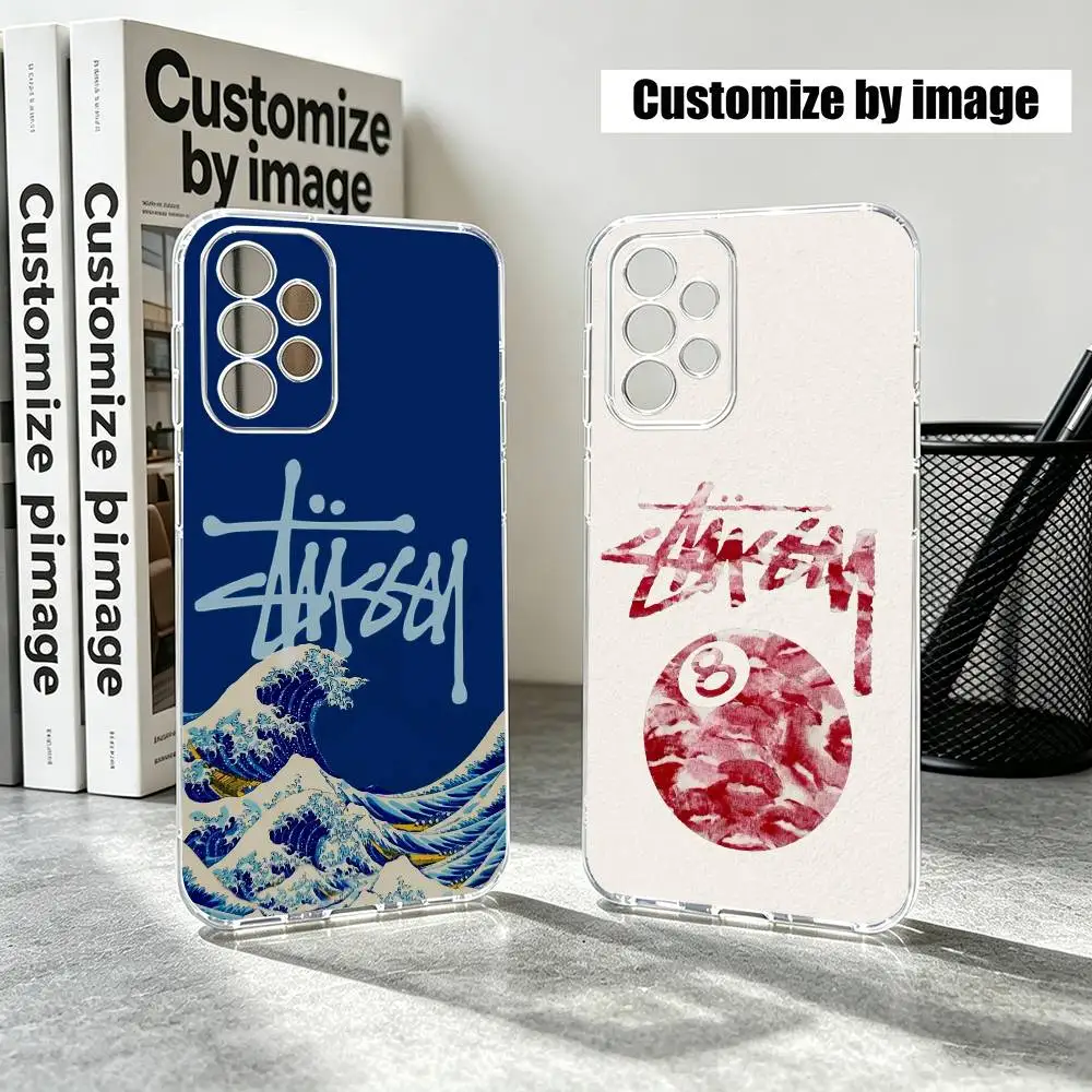 Brands S-stussys Gift LOGO   Phone Case For Samsung S25,S24,S21,S22,S23,S30,Ultra,S20,Plus,Fe Transparent Cover