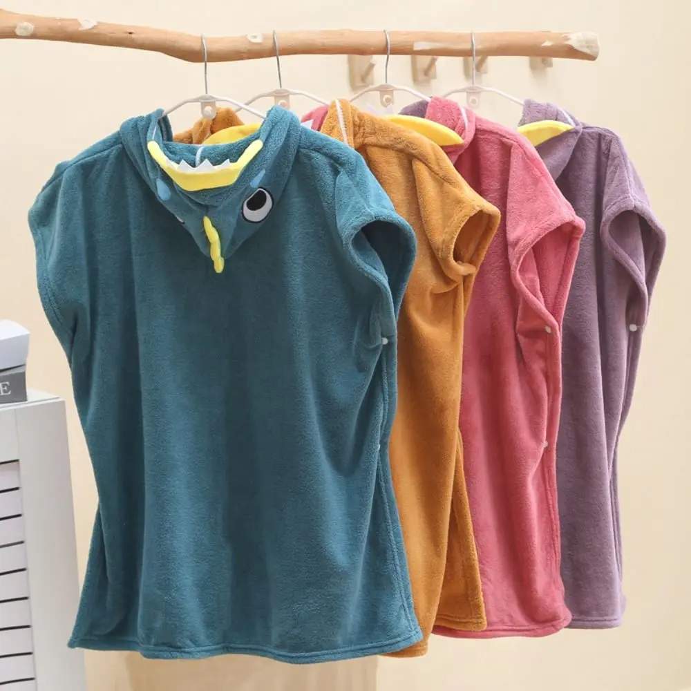 

Теплое детское банное полотенце с героями мультфильмов, коралловый бархат, быстросохнущий плащ с героями мультфильмов, мягкое полотенце со шляпой, халат с капюшоном, плащ для душа