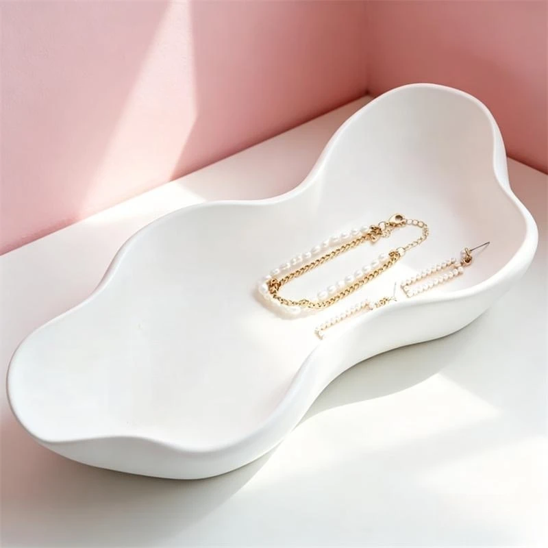 

Irregular Storage Bowl Shape Gypsum Storage Tray Silicone Molds Large Size Cement Plaster Flowerpot Home Decoration Mould