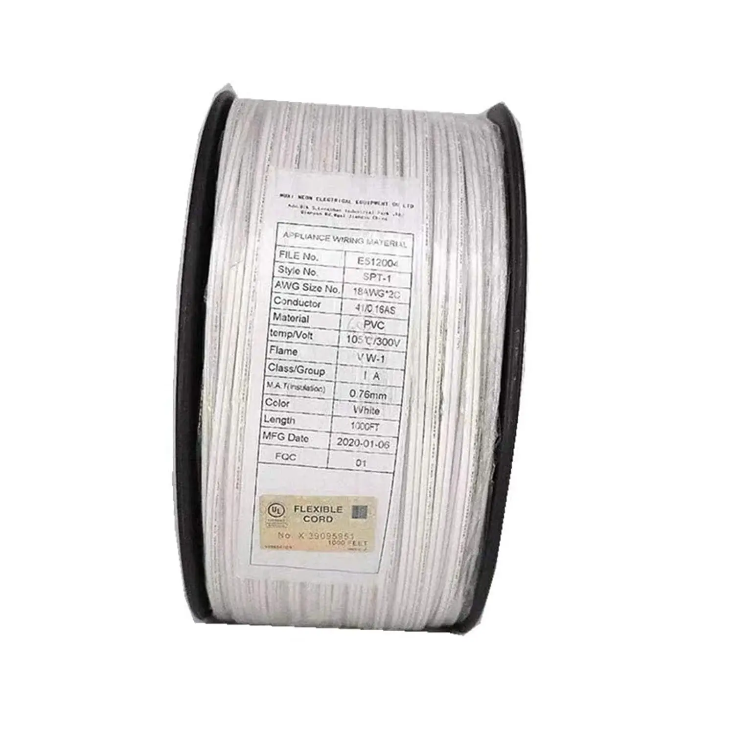 Low Voltage Landscape Wire,UL List 18/2 Electrical Wire,for Light and Lamp Extension Cable, White)