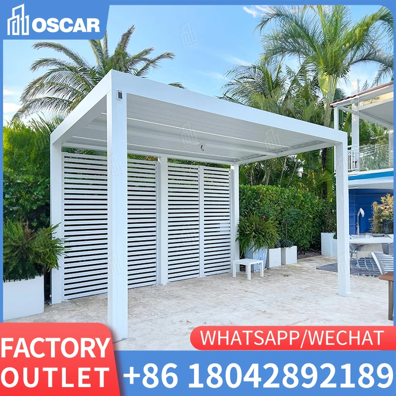 

custom electric louvre roof pergola aluminium outdoor pergola brackets 6x6 pavilion garden outdoor bbq cover