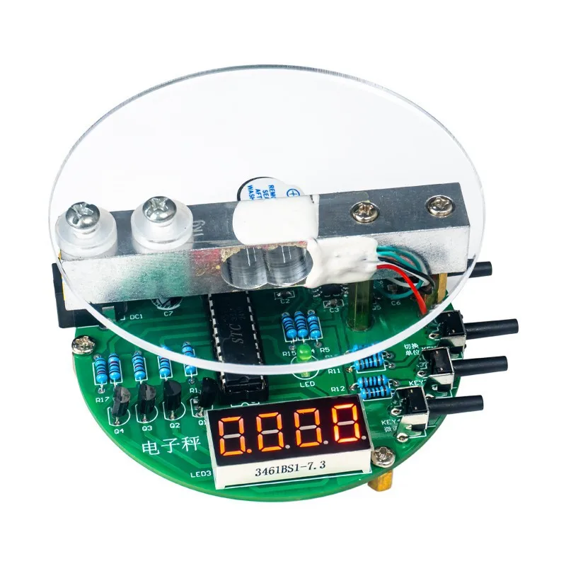 51Kit Timbangan Elektronik Mikrokontroler Satu Chip Buatan Sendiri Suku Cadang Elektronik Kit Komponen Elektronik TJ-56-630