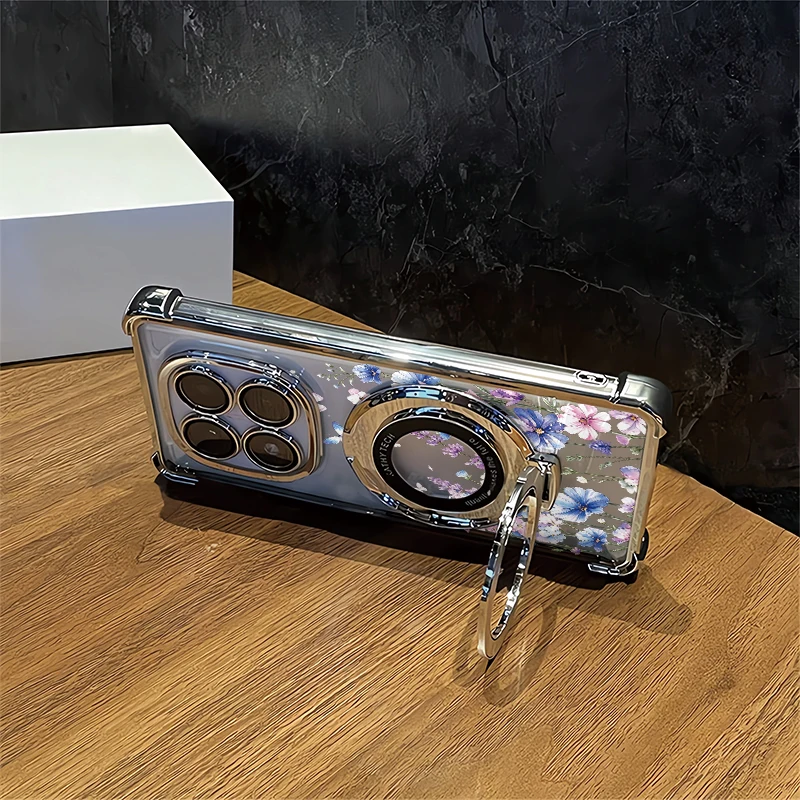 Lavender Butterfly Pattern Phone Case For Xiaomi Poco M8 Pro M7 Plus M5S M3 C71 C40 F8 Ultra F4 F3 F7 F5 Bracket Soft Cases Capa