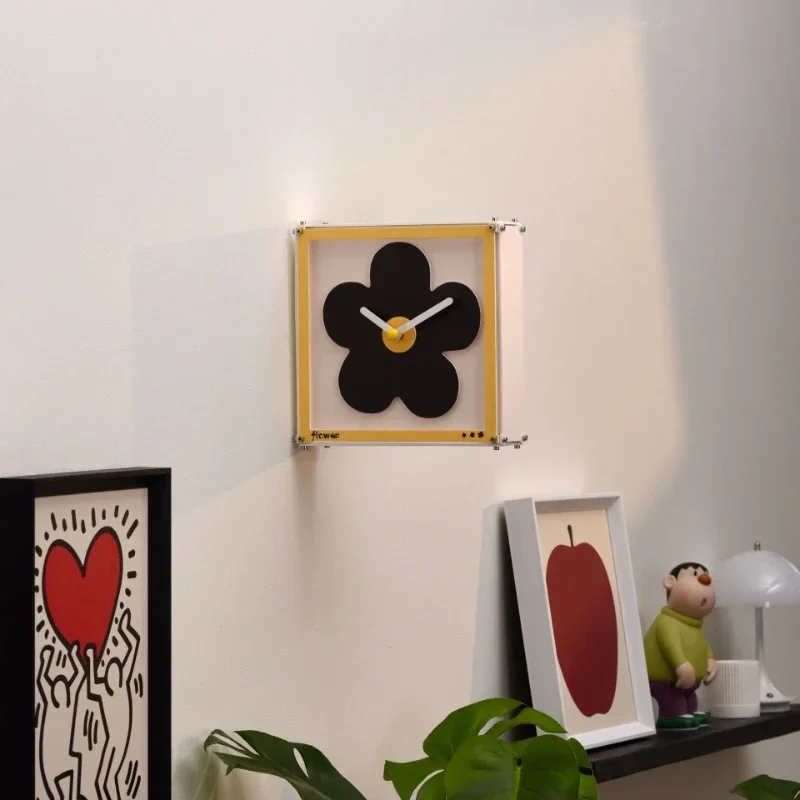 Double Sided Wall Clock Living Room Corridor Corner Clock Nordic Simple Hanging Clocks Modern Bedroom Decorative Silent Clocks