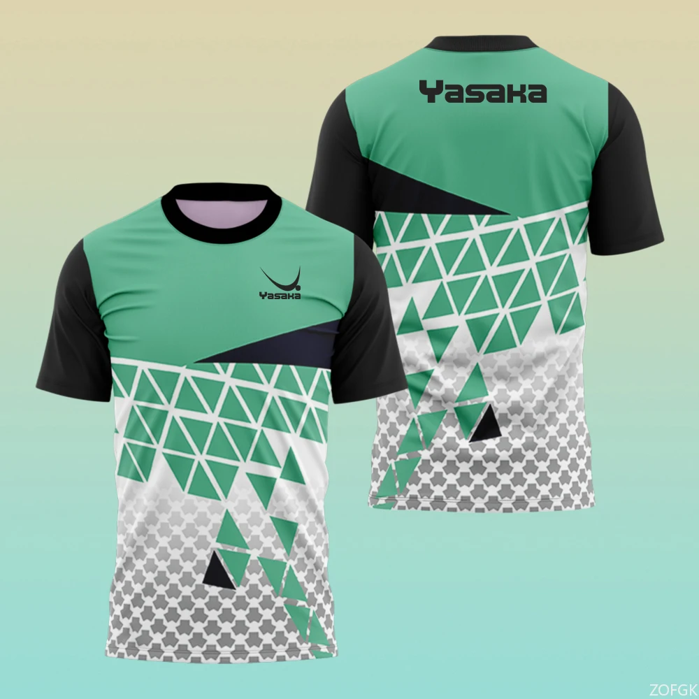 Fashion Table Tennis Training Shirt Summer Mens T Shirt Outdoor Tennis Uniforms Casual O Neck Short Sleeve Table Tennis Uniforms