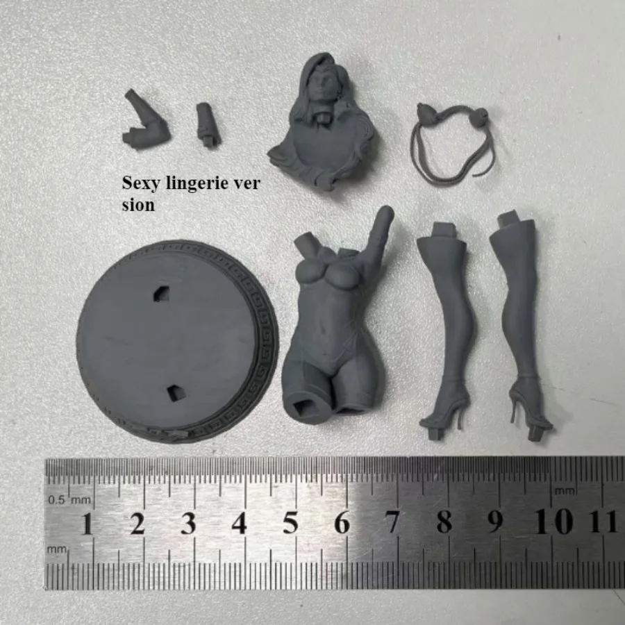 1/24 Schaal 75mm Volledige Hars beeldje Model Kit Fantasy Hobby Miniatuur Sexy Cosplay Model Ongemonteerd en Ongeverfd Diorama Speelgoed