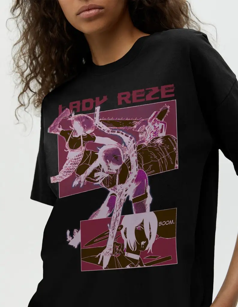 Lady Reze, Bomb Devil Shirt, Chainsaw man Anime Vintage Shirt, chainsaw man asa, chainsaw man shirt, Makima  asa mitaka