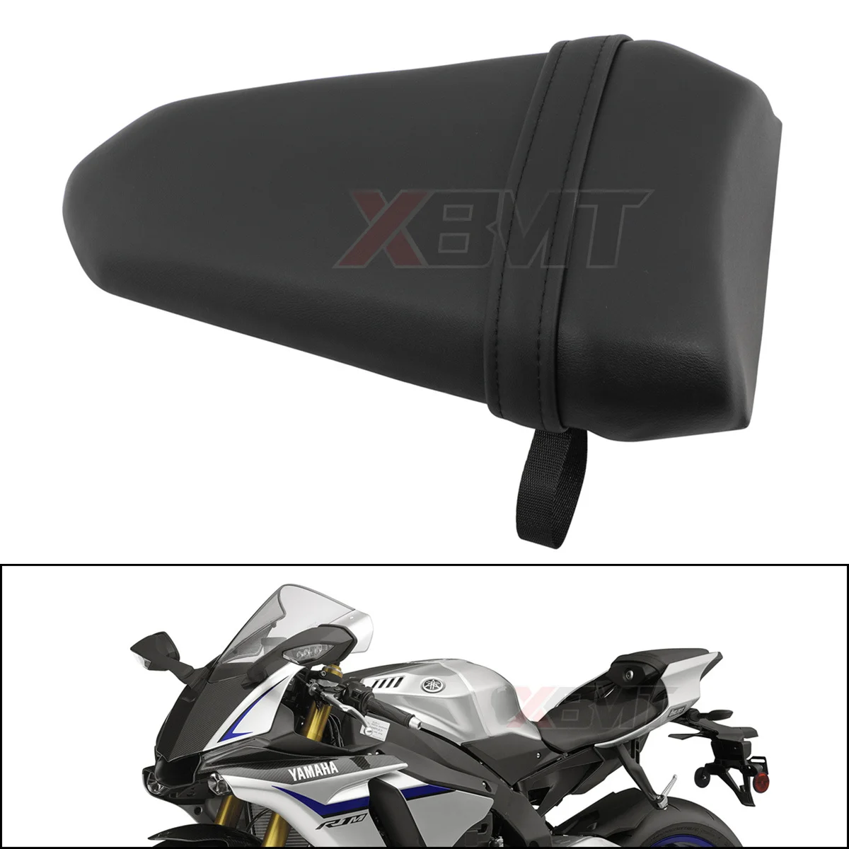 

Motorcycle Pillion Rear Seat Cushion Passenger Pad For Yamaha YZF R7 2022-2024 R1 R1M 2015-2024 R1S 2016-2018 R6 2017-2022