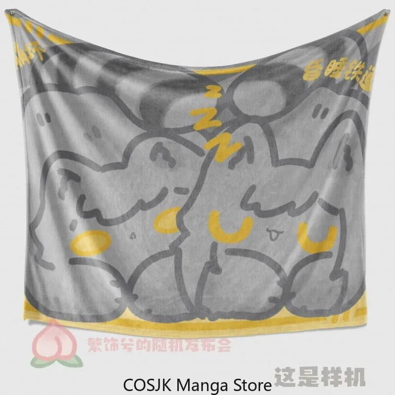 

Anime Honkai: Star Rail Cat-Shaped Plush Blanket Soft Flannel Throw Cute Game Character Cozy Cover Warm Gift for HSR Fans