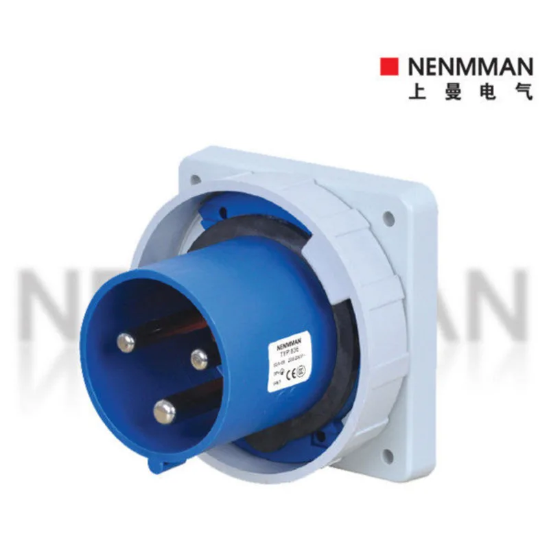Shangman Industrial Additional Device Plug Current 63A Three Core Model TYP-836 Protection Level 67
