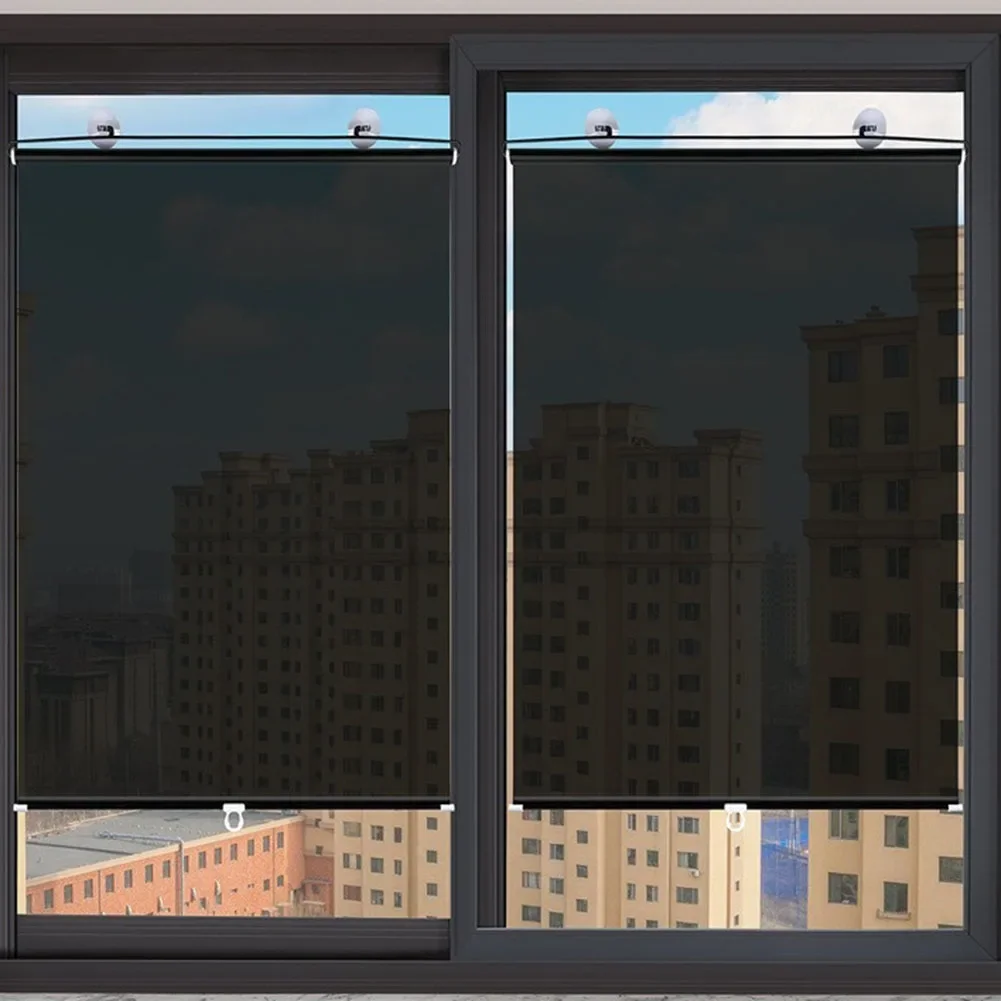 

Для офиса, для автомобиля, офисные рулонные шторы без перфорации, солнцезащитный козырек для внутреннего использования, наружного использования, 125*45 см, без удара, размер 125*45 см