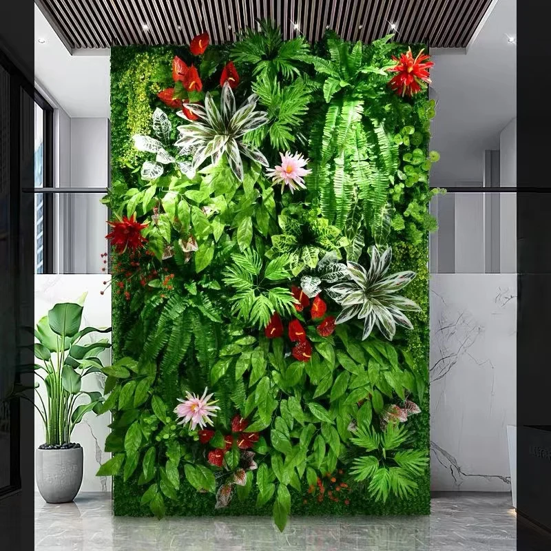 

40 * 120CM Home Garden Green Plant Decoration Artificial Landscape Wall Decoration Board Lawn Fence Plant Wall Grass