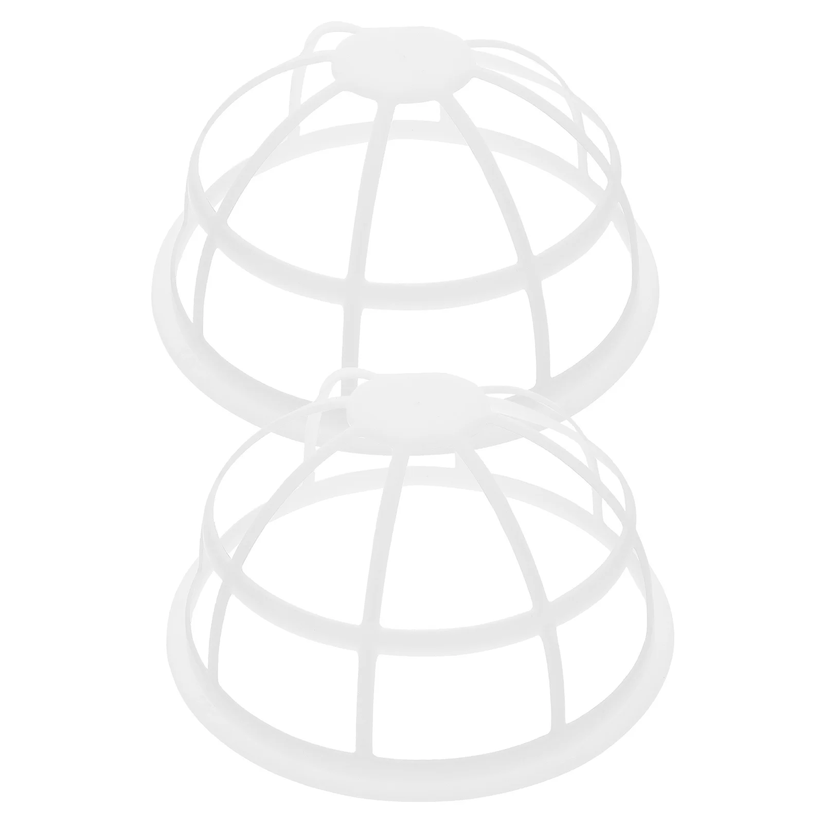 

2Pcs Hat Washer Cage Baseball Cap Cleaning Cage Plastic Hat Cleaner Holder Protector for Washing Machine Cap Shaper