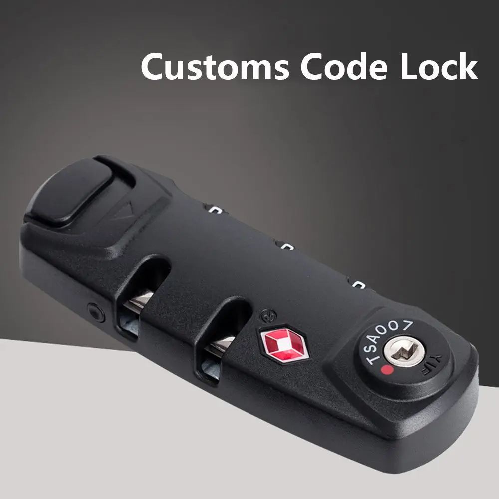 TSA 3 Digit Password Lock Steel Wire Security Lock Suitcase Luggage Coded Lock Cupboard Cabinet Locker Padlock Travel Bag Lock