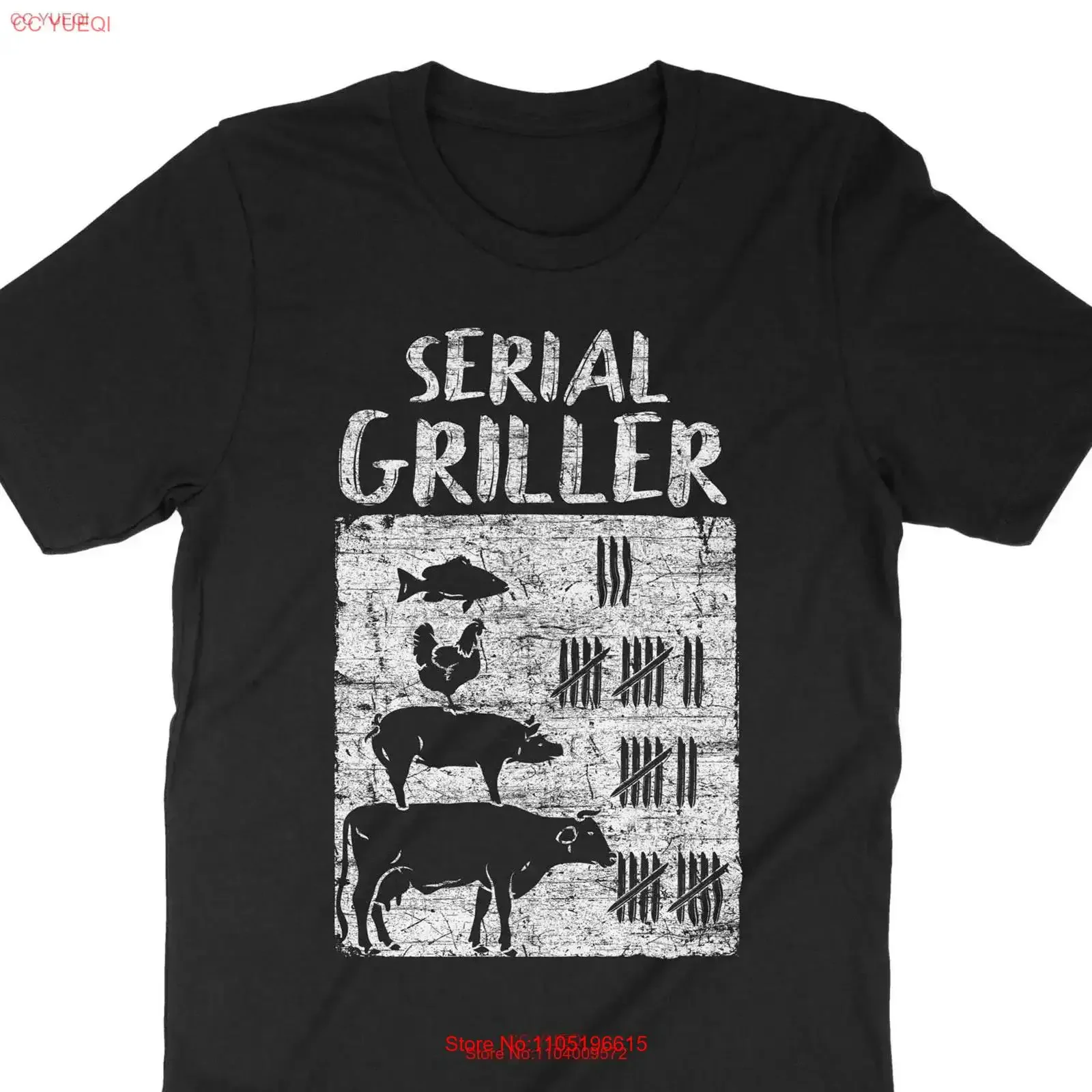 Serial Griller BBQ T Shirt Grilling Dad Backyard Grill Party Outfit Funny Grillmaster vintage Washed fashion designer clothes