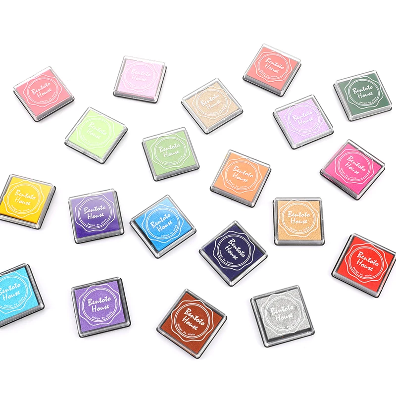 20PCS Giant Ink Pads Multi-coloured Stamp Pads For DIY Craft Scrapbooking DIY Rubber Stamp Ink Pad