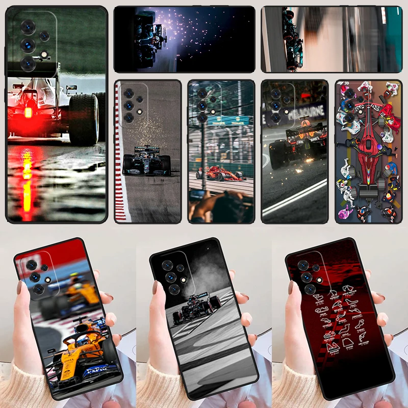 Formula 1 F1 Racing Circuit phone case For Samsung Galaxy A42 A31 A40 A51 A71 A32 A80 A91 A52 A72 A73 A20e A21S A50 A70 A11 A12