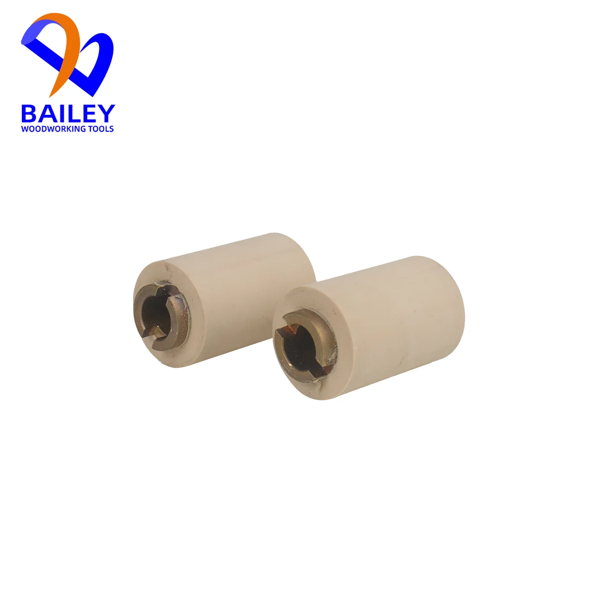 BAILEY 1Pair 20x8x36mm Rubber Wheel Feeding Roller with Double Keyway for Manual Edge banding Machine Woodworking Tool