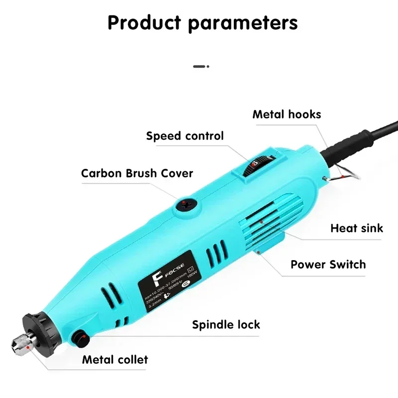 DIY Drill Engraving Electric Drill Dremel Rotary Tool New Engraver Grinder Electric Tool Grinding Machine Drill 6 Variable Speed