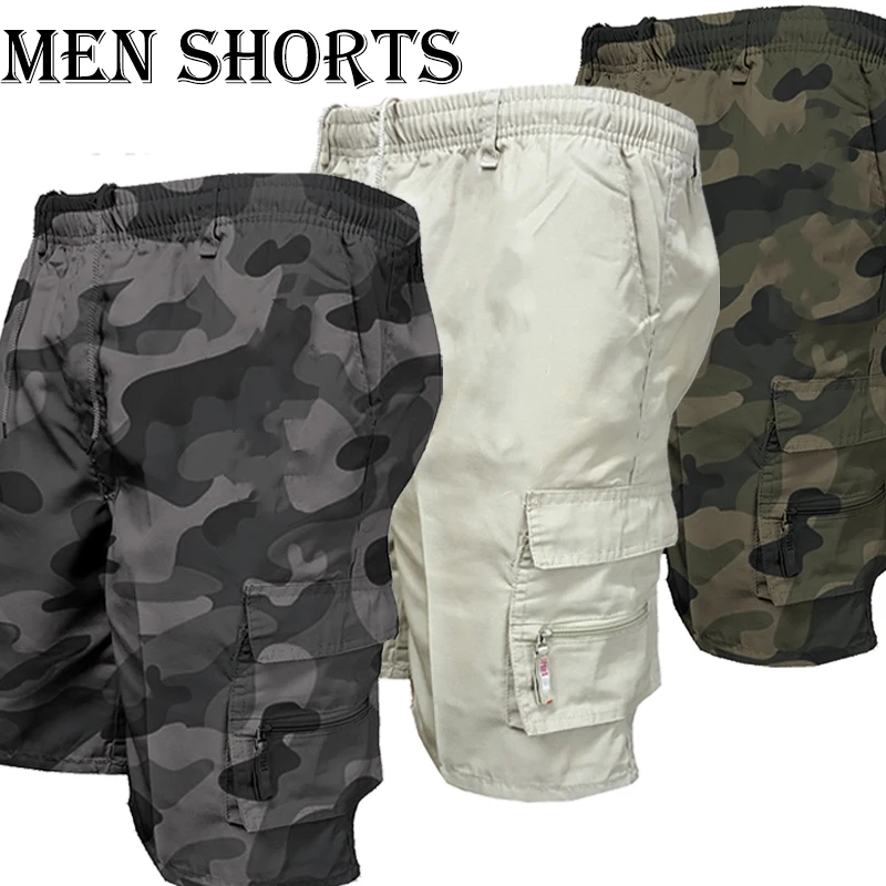 Herren lose lässige Werkzeugs horts Multi-Pocket-Sommer-Outdoor-Sports horts Tarn-Cargo-Shorts