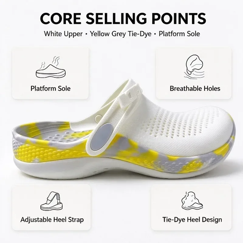 Crocs Transfer Kroger Second-generation Hole Shoes Summer New Couple Light Non-slip Beach Men and Women Anti-hollow