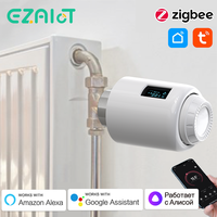 Tuya Smart ZigBee Radiator Actuator TRV WiFi Programmable Thermostatic Radiator Valve Remote Temperature Controller Alexa Google