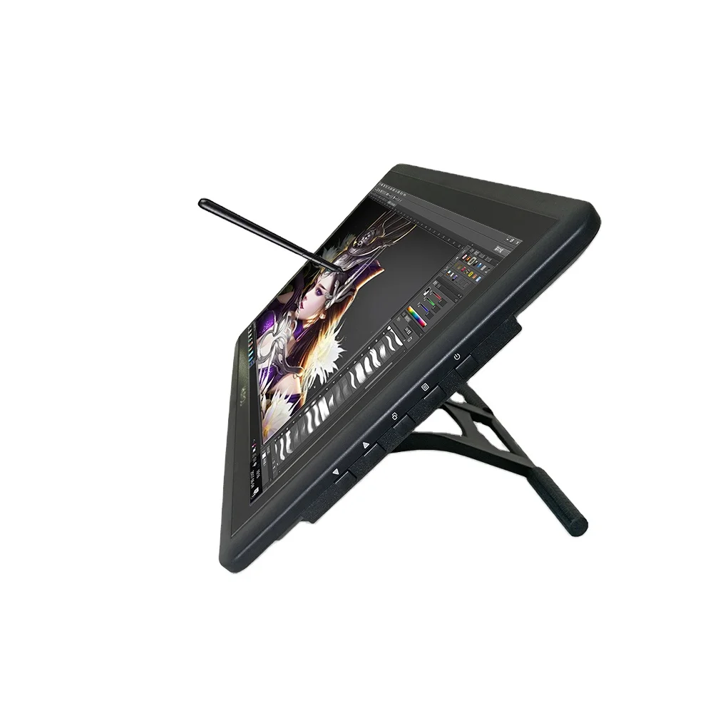 Best 15.6 Inch LCD Graphic Writing Tablet Electromagnetic with Digital Pen Monitor Arm for Designers and Artists in Stock