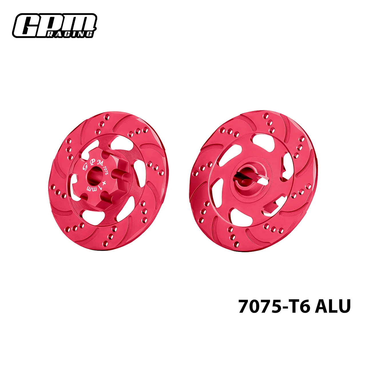 GPM aluminium + 1 mm zeskant met remschijf voor TRAXXAS 1/7 Unlimited Desert Racer 8569