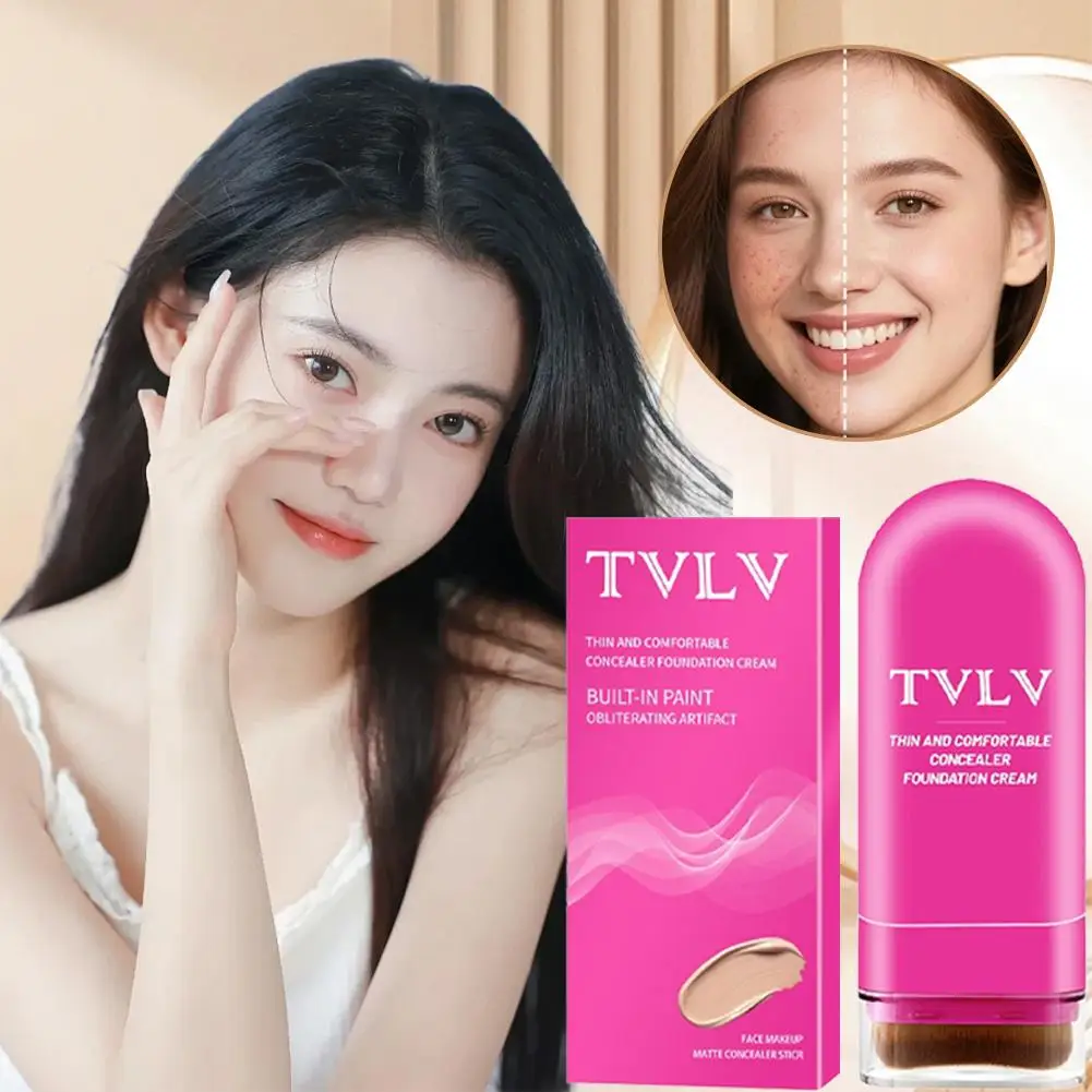 Eraser Foundation Stick Water Moist Light Concealer Foundation Covering Acne Scarring Dark Under-eye Circles Face Beauty Makeup